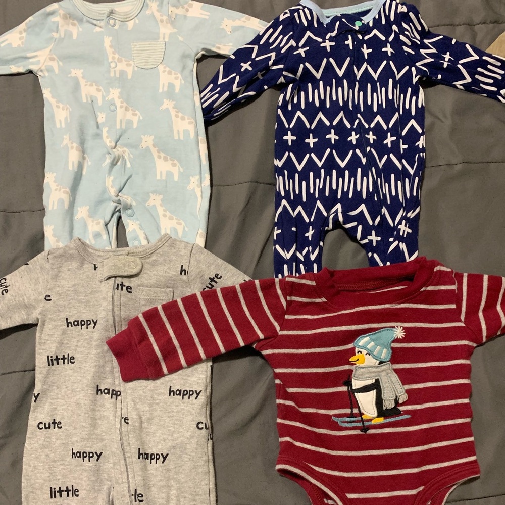 new born bundle set  ( footsie sale )